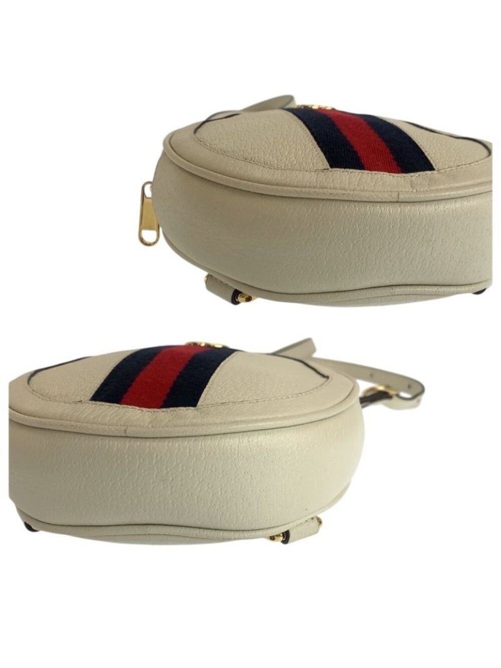 Gucci Ophidia White Gold Leather Backpack - Picture 4 of 9